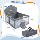Foldable Baby Playpen with Basketball Hoop and Goal, view 5