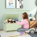 Crocodile Kids Toy Chest with Supported Lift-Up Lid – Green product view 6