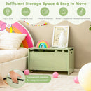 Crocodile Kids Toy Chest with Supported Lift-Up Lid – Green product view 8