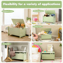Crocodile Kids Toy Chest with Supported Lift-Up Lid – Green product view 9