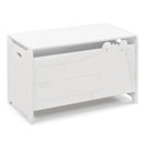 Crocodile Kids Toy Chest with Supported Lift-Up Lid – White product view 6