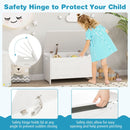 Crocodile Kids Toy Chest with Supported Lift-Up Lid – White product view 7