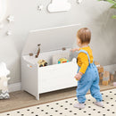 Crocodile Kids Toy Chest with Supported Lift-Up Lid – White product view 10