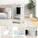 Crown Learning Tower with Double-Sided Chalkboard – projecting feet and bottom pads