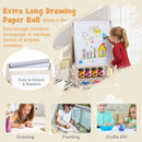 Double-Sided Kids Art Easel with Paper Roll and Storage Bins – Natural, view 8