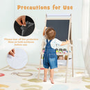 Double-Sided Kids Art Easel with Paper Roll and Storage Bins – Natural, view 10