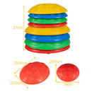 Eight-Piece Turtle Stepping Stones Set – large and small stone dimensions