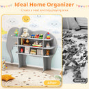 Elephant Bookshelf and Toy Storage – organised playroom example