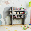 Elephant Bookshelf and Toy Storage – playroom view