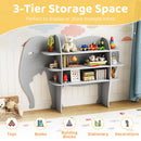 Elephant Bookshelf and Toy Storage – three storage tiers