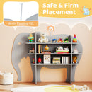 Elephant Bookshelf and Toy Storage – wall attachment