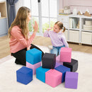 Colourful cube set with child and adult in a room - Colourful option (FH10107)