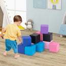 Colourful cube set during floor-level play - Colourful option (FH10107)