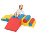 Seven-piece set shown with a child for scale - Colourful option (FH10148BL)