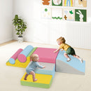 Room scene with the pink-palette seven-piece foam set - Pink option (FH10148PI)