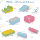 Seven-piece dimension diagram with source age 1+ label - Pink option (FH10148PI)