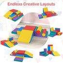 Different configurations of the seven foam shapes - Red option (FH10148RE)