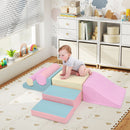 Lifestyle view of pastel seven-piece foam set - Yellow option (FH10148YW)