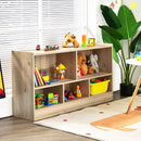 Five-Cubby Kids Bookcase and Toy Storage – Natural product view 1