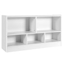Five-Cubby Kids Bookcase and Toy Storage – White product view 2