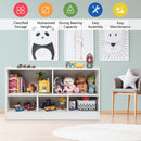 Five-Cubby Kids Bookcase and Toy Storage – White product view 3