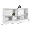 Five-Cubby Kids Bookcase and Toy Storage – White product view 4