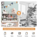 Five-Cubby Kids Bookcase and Toy Storage – White product view 10