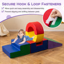 Five-Piece Foam Climbing Set with Split Ring and Ramp – hook-and-loop connections