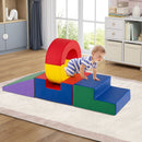 Five-Piece Foam Climbing Set with Split Ring and Ramp – steps and ring in a playroom
