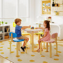 Flower Kids Table with Two Chairs and Two Stools – Multicolour product view 2