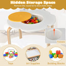 Flower Kids Table with Two Chairs and Two Stools – Multicolour product view 7