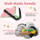 Folding Baby Activity Jumper with Canopy and Carry Bag – removable machine washable seat cushion