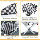Grey walker seat and foot pad details