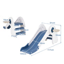 Folding Bunny Slide with Basketball Hoop and Ball – slide step and hoop dimensions