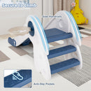 Folding Bunny Slide with Basketball Hoop and Ball – steps and side handrails