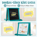Chalkboard and magnetic whiteboard surfaces