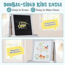 Chalkboard and magnetic whiteboard surfaces
