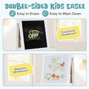 Chalkboard and magnetic whiteboard surfaces
