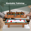 Four-in-One Tabletop Game Set – Brown product view 5