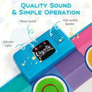 Giant 24-Key Floor Piano Mat with Recording: speaker power switch and indicator lights