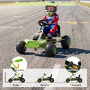 Green Kids Pedal Go-Kart with Adjustable Seat – pedal clutch and handbrake controls