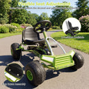 Green Kids Pedal Go-Kart with Adjustable Seat – two-position seat adjustment