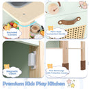 Green Wooden Play Kitchen with Rear Chalkboard, Green, view 12