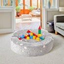 Grey Star Convertible Foam Chair and Round Cushion – round cushion in a play area