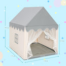 Kids playhouse with mat in beige - colour-specific dimension artwork
