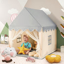 Kids playhouse with mat in beige - child play lifestyle view