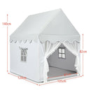 Kids playhouse with mat in grey - colour-specific dimension artwork