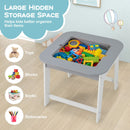 Grey activity table with open under-top storage
