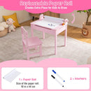 Pink desk paper-roll holder with included 10 m by 44 cm roll and two markers
