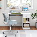 White kids study desk, view 2; accessories not included